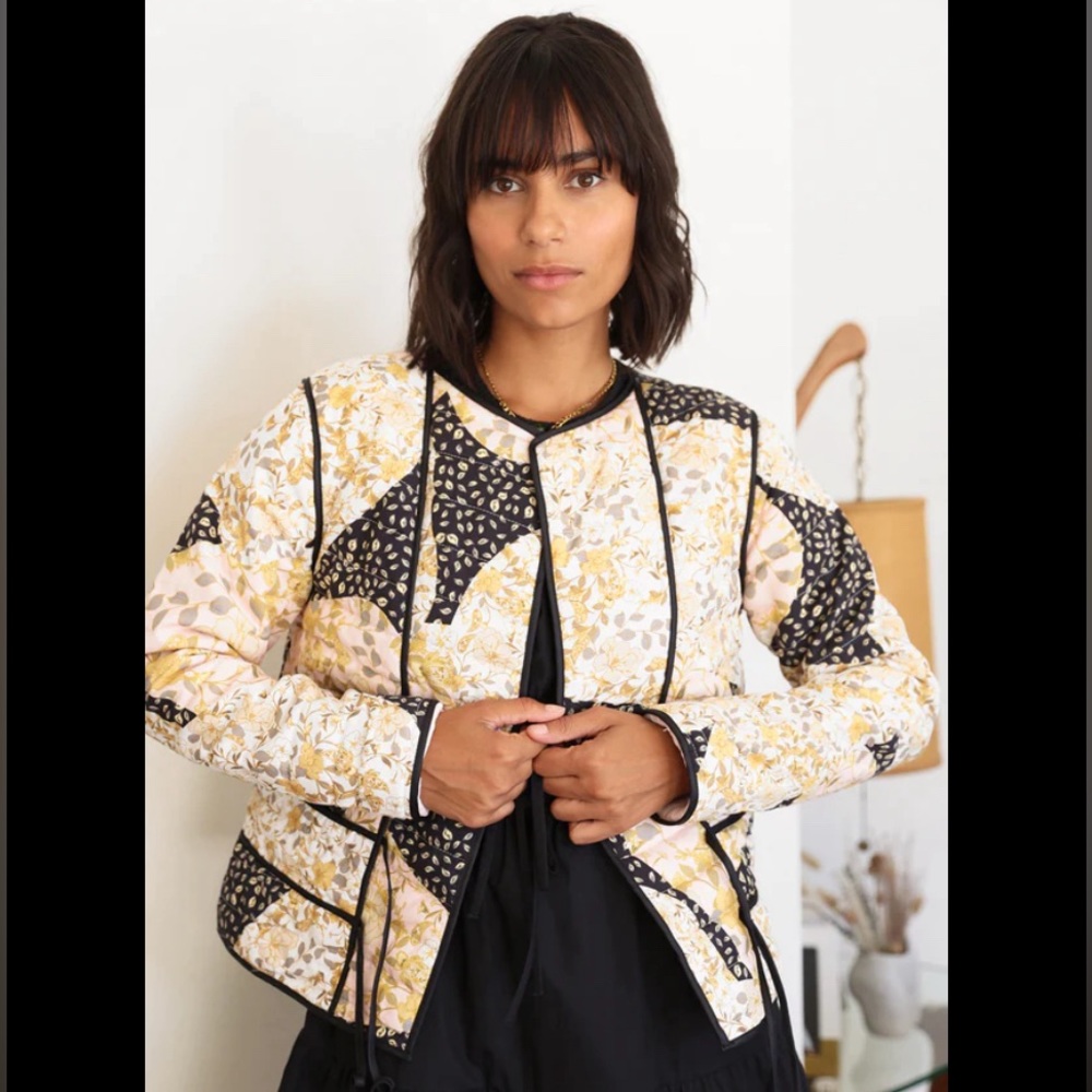 Greylin Quilted patchwork jacket